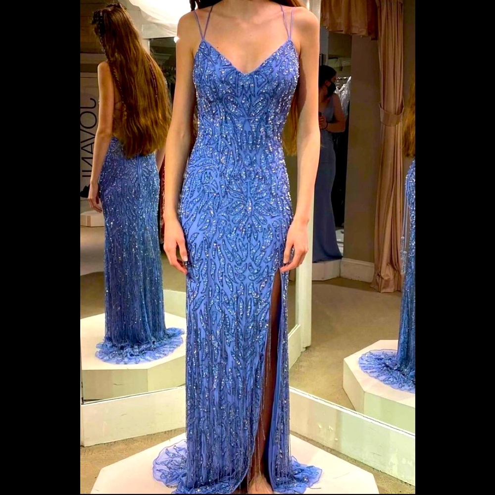 Sherri Hill 54344 Periwinkle Size 0